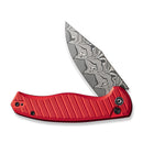 CIVIVI Stormhowl Flipper & Button Lock Knife Aluminum Handle (3.3" Damascus Blade) C23040B - DS1 - CIVIVI