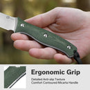 CIVIVI Stormridge Fixed Blade Knife Micarta Handle (3.92" Nitro - V Blade) C23041 - 3 - CIVIVI