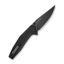 CIVIVI Stravion Flipper & Thumb Stud Knife Black & Orange G10 Handle (3.42" Black Stonewashed Nitro - V Blade) C25043 Sample1