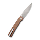CIVIVI Stylum Front Flipper & Slip Joint Knife Micarta Handle (2.96" 10Cr15CoMoV Blade) C20010B - A - CIVIVI