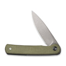 CIVIVI Stylum Front Flipper & Slip Joint Knife Micarta Handle (2.96" 10Cr15CoMoV Blade) C20010B - B - CIVIVI