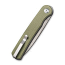 CIVIVI Stylum Front Flipper & Slip Joint Knife Micarta Handle (2.96" 10Cr15CoMoV Blade) C20010B - B - CIVIVI