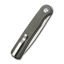 CIVIVI Stylum Front Flipper & Slip Joint Knife Micarta Handle (2.96" 10Cr15CoMoV Blade) C20010B - C - CIVIVI
