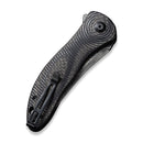 CIVIVI Synergy3 Flipper Knife G10 & Carbon Fiber Handle (3.24" Damascus Blade) C20075B - DS1 - CIVIVI
