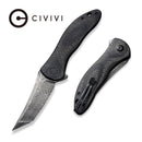 CIVIVI Synergy3 Flipper Knife G10 & Carbon Fiber Handle (3.24" Damascus Blade) C20075B - DS1 - CIVIVI