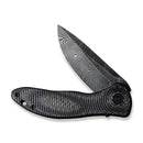 CIVIVI Synergy3 Flipper Knife G10 & Carbon Fiber Handle (3.24" Damascus Blade) C20075D - DS1 - CIVIVI