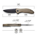 CIVIVI Synergy3 Flipper Knife G10 Handle (3.24" Nitro - V Blade) C20075D - 2 - CIVIVI