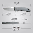 CIVIVI Synergy4 Flipper Knife G10 Handle (3.94" Nitro - V Blade) C21018A - 2 - CIVIVI