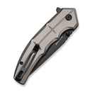 CIVIVI Tactron Flipper & Thumb Stud Knife Gray Aluminum Handle (3.2" Black Stonewashed Nitro - V Blade) C25049 Sample2 - CIVIVI