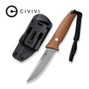 CIVIVI Tamashii Fixed Blade Knife Micarta Handle (4.07" D2 Blade) C19046 - 5 - CIVIVI