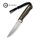 CIVIVI Terravane Green Burlap Micarta Handle (4.15" Satin Finished AEB - L Blade) C25080 Sample2 - CIVIVI