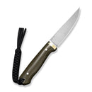 CIVIVI Terravane Green Burlap Micarta Handle (4.15" Satin Finished AEB - L Blade) C25080 Sample2 - CIVIVI