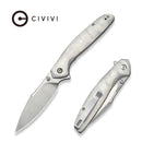 CIVIVI Thraxen G10 With Aluminum Foil Handle (3.44" Satin Finished Nitro - V Blade) C25081 Sample2 - CIVIVI