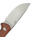 CIVIVI Timberbark Fixed Blade Knife Wood Handle (3.2" 14C28N Blade) C23094 - 4 - CIVIVI