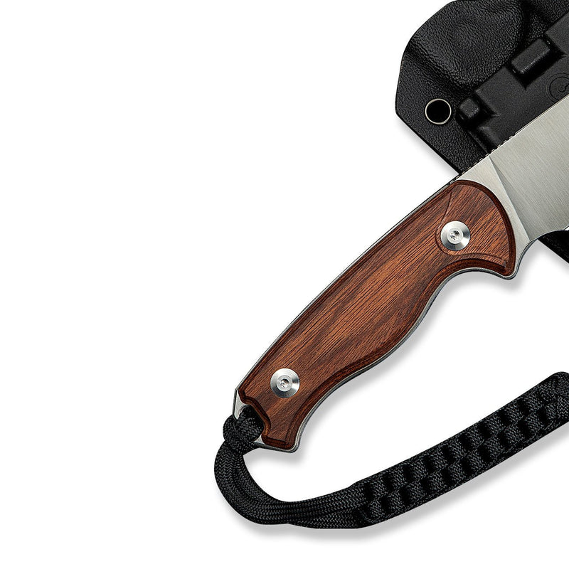 CIVIVI Timberbark Fixed Blade Knife - Wood Handle