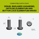 CIVIVI Titanium Pocket Clip With Titanium screws T001A - CIVIVI