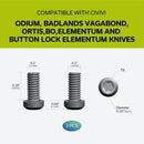 CIVIVI Titanium Pocket Clip With Titanium screws T001B - CIVIVI