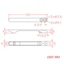 CIVIVI Titanium Pocket Clip With Titanium screws T001B - CIVIVI