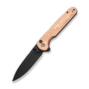 CIVIVI Torsent Flipper & Thumb Stud & Button Lock Knife G10 With Copper Foil Handle (3.38" Black Stonewashed Nitro - V Blade) C24090A Sample2