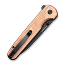 CIVIVI Torsent Flipper & Thumb Stud & Button Lock Knife G10 With Copper Foil Handle (3.38" Black Stonewashed Nitro - V Blade) C24090A Sample2