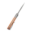 CIVIVI Trailblazer Slip Joint & Thumb Hole Knife G10 & Stainless Steel Handle (2.97" 14C28N Blade) C2018A - CIVIVI