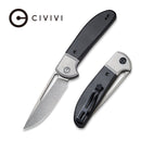 CIVIVI Trailblazer Slip Joint & Thumb Hole Knife G10 & Stainless Steel Handle (2.97" 14C28N Blade) C2018C - CIVIVI