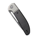 CIVIVI Trailblazer XL Slip Joint & Thumb Hole Knife Carbon Fiber & G10 & Stainless Steel Handle (3.46" Damascus Blade) C2101DS - 1 - CIVIVI