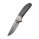 CIVIVI Trailblazer XL Slip Joint & Thumb Hole Knife Carbon Fiber & G10 & Stainless Steel Handle (3.46" Damascus Blade) C2101DS - 1 - CIVIVI