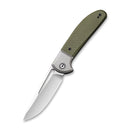 CIVIVI Trailblazer XL Slip Joint & Thumb Hole Knife G10 & Stainless Steel Handle (3.46" D2 Blade) C2101A - CIVIVI