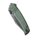 CIVIVI Tranquil Flipper & Thumb Stud Knife Micarta Handle (3.7" Damascus Blade) C23027 - DS1 - CIVIVI