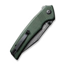CIVIVI Tranquil Flipper & Thumb Stud Knife Micarta Handle (3.7" Damascus Blade) C23027 - DS1 - CIVIVI