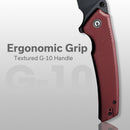 CIVIVI Tranquil Flipper & Thumb Stud Knife G10 Handle (3.7" 14C28N Blade) C23027 - 2 - CIVIVI