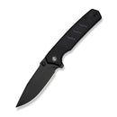 CIVIVI Trellex Flipper & Thumb Stud Knife Black G10 Handle (3.5" Black Stonewashed Nitro - V Blade) C25013 Sample1