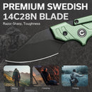 CIVIVI Typhoeus Adjustable Fixed Blade Knife Aluminum Handle (2.27" 14C28N Blade) C21036 - 4 - CIVIVI