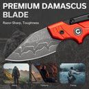 CIVIVI Typhoeus Adjustable Fixed Blade Knife Aluminum Handle (2.27" Damascus Blade) C21036 - DS1 - CIVIVI