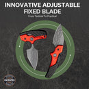 CIVIVI Typhoeus Adjustable Fixed Blade Knife Aluminum Handle (2.27" Damascus Blade) C21036 - DS1 - CIVIVI