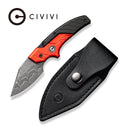 CIVIVI Typhoeus Adjustable Fixed Blade Knife Aluminum Handle (2.27" Damascus Blade) C21036 - DS1 - CIVIVI