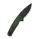 CIVIVI Tyranix Flipper & Thumb Stud Knife Green Canvas Micarta Handle (4.39" Black Stonewashed 14C28N Blade) C25018 Sample2