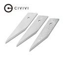 CIVIVI Utility Blades 3PCS In A Pack (1PC Damascus And 2PCS 9Cr18MoV) CA - 03A - CIVIVI