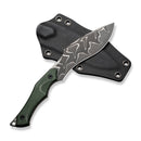 CIVIVI Vaquita II Fixed Blade Knife Micarta Handle (3.2" Damascus Blade) C047C - DS2 - CIVIVI