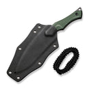 CIVIVI Vaquita II Fixed Blade Knife Micarta Handle (3.2" Damascus Blade) C047C - DS2 - CIVIVI