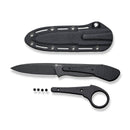 CIVIVI Varius Fixed Blade Knife G10 Handle (3.75" D2 Live Blade) C22009D - 1 - CIVIVI