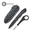 CIVIVI Varius Fixed Blade Knife G10 Handle (3.75" D2 Live Blade) C22009D - 1 - CIVIVI