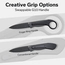 CIVIVI Varius Fixed Blade Knife G10 Handle (3.75" D2 Live Blade) C22009D - 1 - CIVIVI