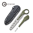 CIVIVI Varius Fixed Blade Knife G10 Handle (3.26" D2 Dull Trainer Blade) C22009C - 2 - CIVIVI