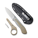 CIVIVI Varius Fixed Blade Knife G10 Handle (3.75" D2 Live Blade) C22009D - 2 - CIVIVI