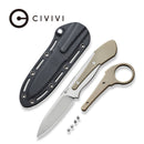 CIVIVI Varius Fixed Blade Knife G10 Handle (3.75" D2 Live Blade) C22009D - 2 - CIVIVI