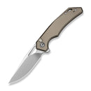 CIVIVI Vexaryn Flipper & Thumb Hole & Button Lock Knife Gray Aluminum Handle (3.39" Satin Finished Nitro - V Blade) C25062 Sample1 - CIVIVI