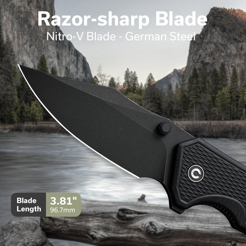 CIVIVI Vexillum Thumb Stud & Flipper Knife G10 & Nitro-V – CIVIVI
