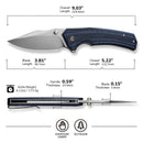 CIVIVI Vexillum Thumb Stud & Flipper Knife G10 Handle (3.81" Nitro - V Blade) C23003D - 3 - CIVIVI